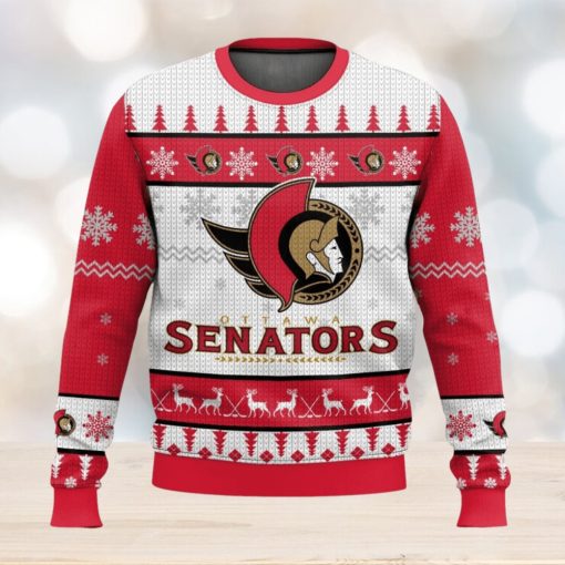 NHL Ottawa Senators 3D Ugly Christmas Sweater Men And Women Christmas Gift