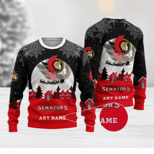 NHL Ottawa Senators Special Christmas Ugly Sweater Design