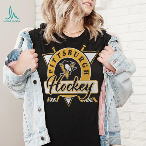 NHL Pittsburgh Penguins Graphic Sleeve Hit Black Shirt