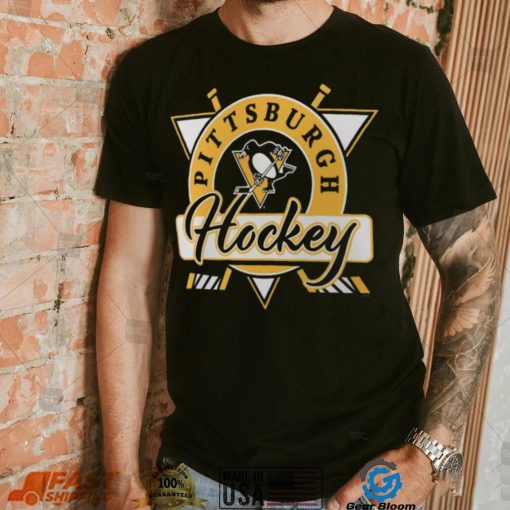 NHL Pittsburgh Penguins Graphic Sleeve Hit Black Shirt