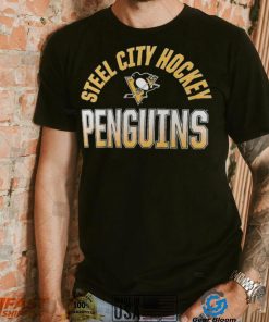 NHL Pittsburgh Penguins Iced Out Black T Shirts