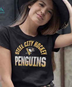 NHL Pittsburgh Penguins Iced Out Black T Shirts