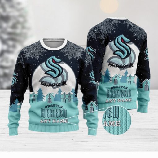 NHL Seattle Kraken Special Christmas Ugly Sweater Design