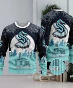 NHL Seattle Kraken Special Christmas Ugly Sweater Design