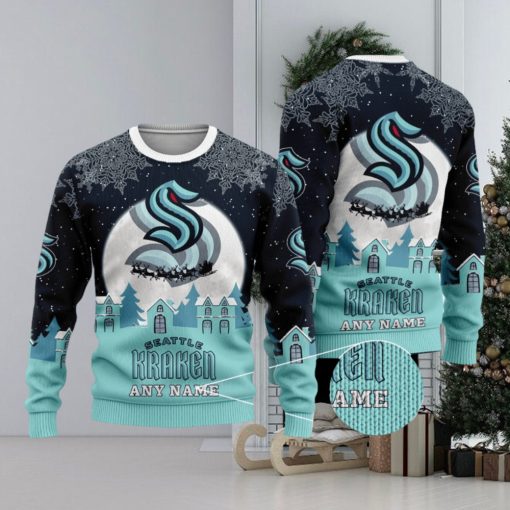 NHL Seattle Kraken Special Christmas Ugly Sweater Design