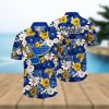 NHL Vancouver Canucks Hawaiian Shirt Tropical Begonia Flower Pattern Summer Hawaiian Shirt