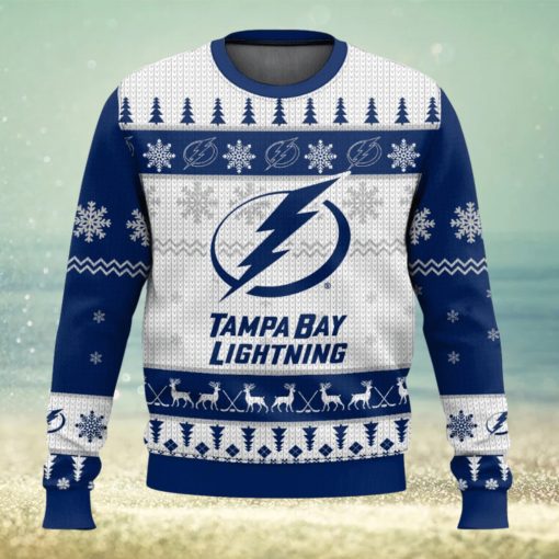 NHL Tampa Bay Lightning 3D Ugly Christmas Sweater Men And Women Christmas Gift