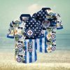 NHL Winnipeg Jets Hawaiian Shirt Tropical Hat And Glasses Pattern Summer Hawaiian Shirt