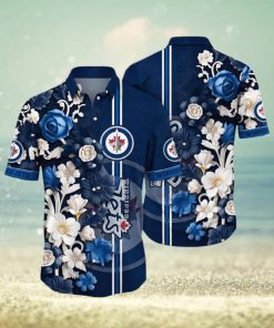 NHL St. Louis Blues Hawaiian Shirt Tropical Begonia Flower Pattern
