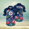 NHL Toronto Maple Leafs Hawaiian Shirt Tropical Flamingo Pattern Summer Hawaiian Shirt