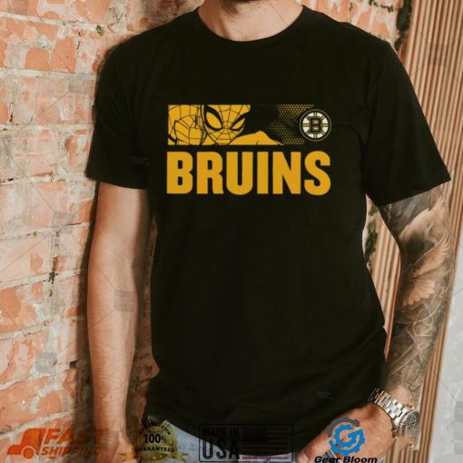 NHL Youth Boston Bruins Marvel Black Shirt