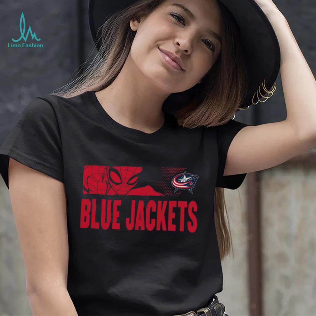 NHL Youth Columbus Blue Jackets Marvel Black Shirt NHL Youth Columbus Blue Jackets Marvel Black Shirt