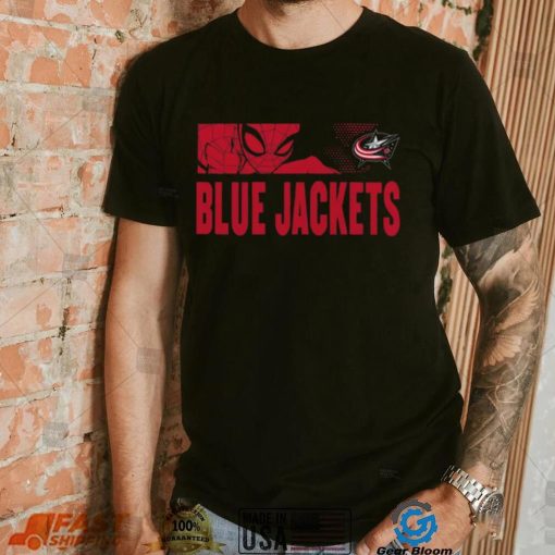 NHL Youth Columbus Blue Jackets Marvel Black Shirt