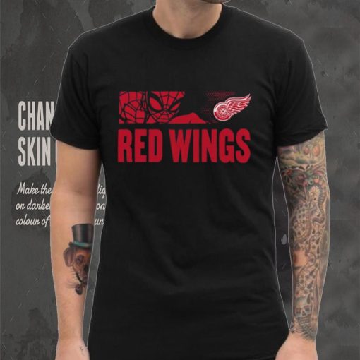 NHL Youth Detroit Red Wings Marvel Black Shirt