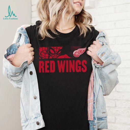 NHL Youth Detroit Red Wings Marvel Black Shirt