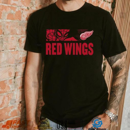 NHL Youth Detroit Red Wings Marvel Black Shirt