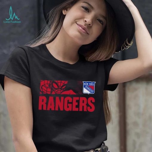 NHL Youth New York Rangers Marvel Black Shirt