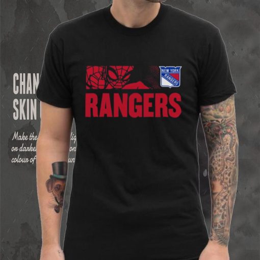 NHL Youth New York Rangers Marvel Black Shirt