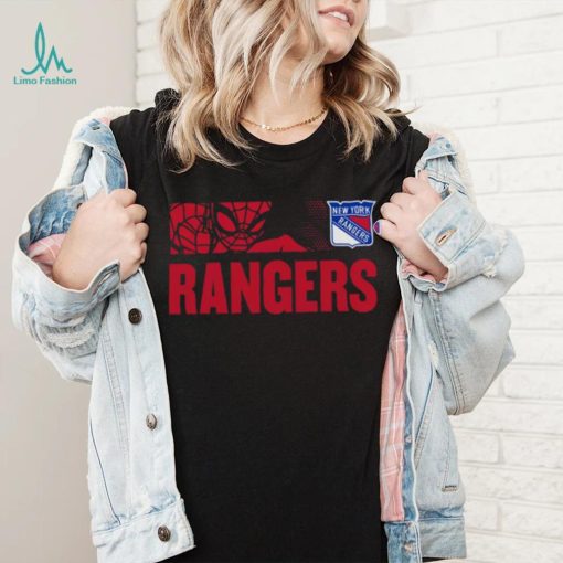 NHL Youth New York Rangers Marvel Black Shirt