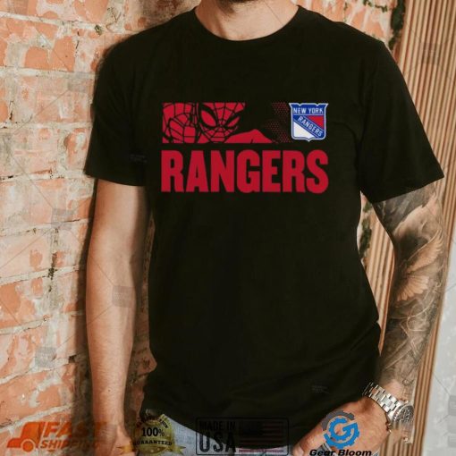 NHL Youth New York Rangers Marvel Black Shirt