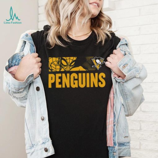 NHL Youth Pittsburgh Penguins Marvel Black Shirt