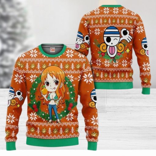 Nami Ugly Christmas Sweater One Piece Anime Xmas Gift