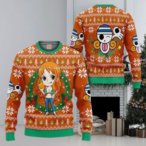 Nami Ugly Christmas Sweater One Piece Anime Xmas Gift