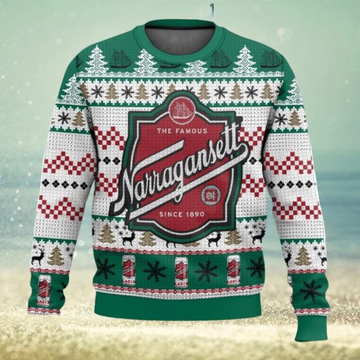 Narragansett Beer 3D Sweater Christmas Gift Ugly Christmas Sweater