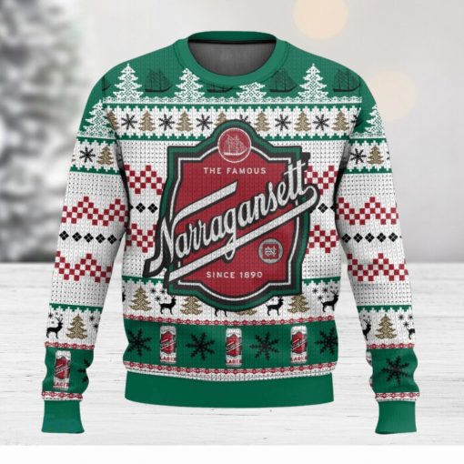 Narragansett Beer 3D Sweater Christmas Gift Ugly Christmas Sweater