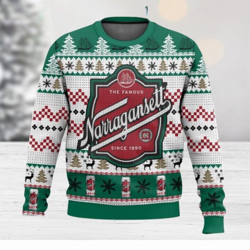 Narragansett Beer 3D Sweater Christmas Gift Ugly Christmas Sweater