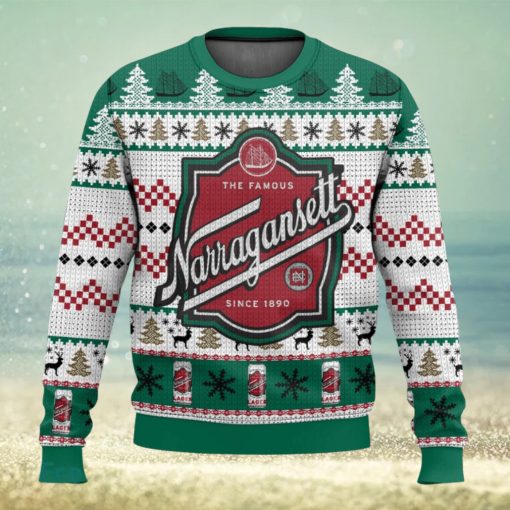 Narragansett Beer 3D Sweater Christmas Gift Ugly Christmas Sweater