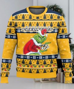 Nashville Predators Grinch AOP Ugly Christmas Sweater Christmas Gift For Men And Women