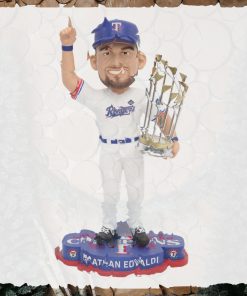 Nathan Eovaldi Texas Rangers 2023 World Series Champions Bobblehead Ornament