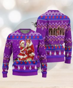 Natsu x Lucy Anime Ugly Christmas Sweater Custom Fairy Tail Xmas Gift