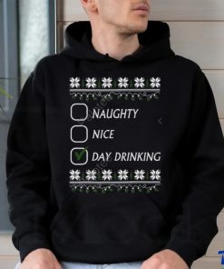 Naughty Nice Day Drinking Long Sleeved T Shirt