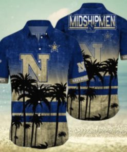 Navy Midshipmen Logo Coconut Tropical Hawaiian Shirt Beach Gift For Fans