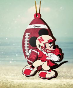 Ncaa Nebraska Cornhuskers Mickey Mouse Christmas Ornament