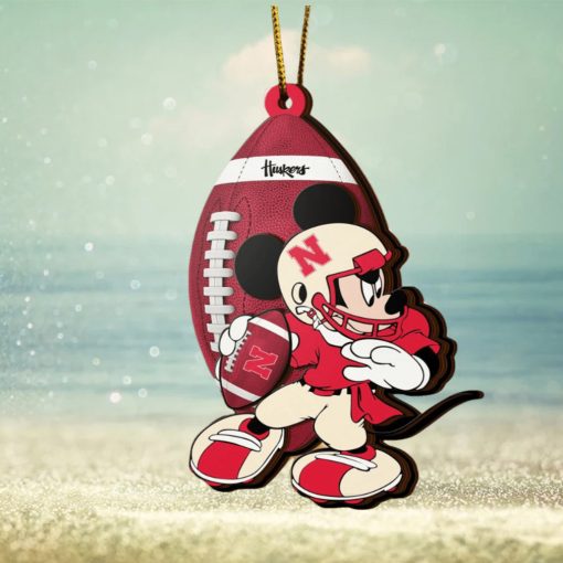 Ncaa Nebraska Cornhuskers Mickey Mouse Christmas Ornament