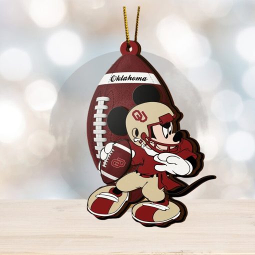 Ncaa Oklahoma Sooners Mickey Mouse Christmas Ornament