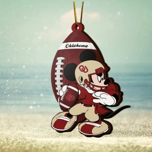 Ncaa Oklahoma Sooners Mickey Mouse Christmas Ornament