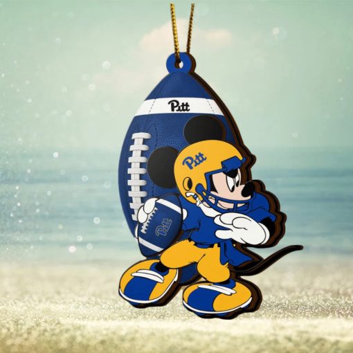 Ncaa Pittsburgh Panthers Mickey Mouse Christmas Ornament