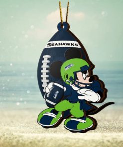 Ncaa Seattle Seahawks Mickey Mouse Christmas Ornament