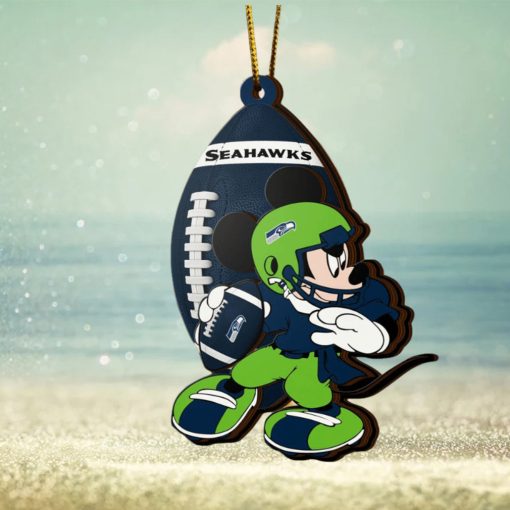 Ncaa Seattle Seahawks Mickey Mouse Christmas Ornament