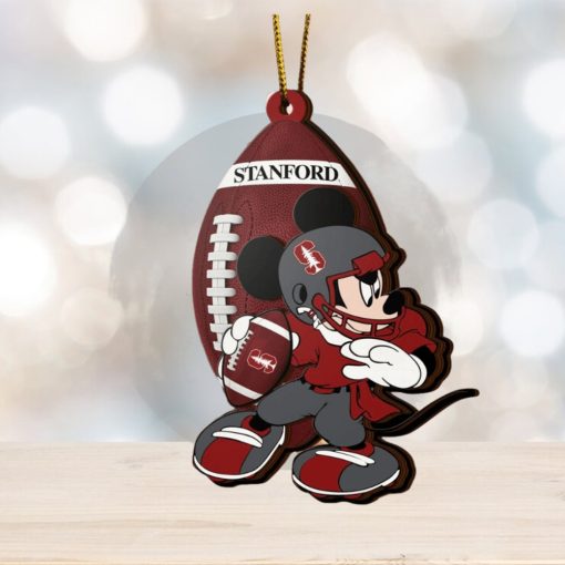 Ncaa Stanford Cardinal Mickey Mouse Christmas Ornament