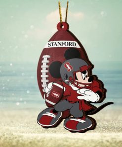 Ncaa Stanford Cardinal Mickey Mouse Christmas Ornament