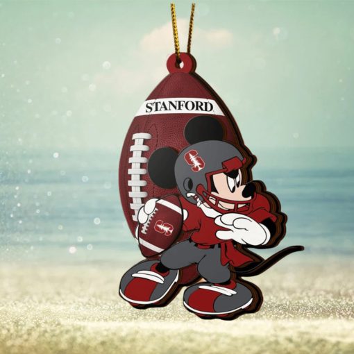 Ncaa Stanford Cardinal Mickey Mouse Christmas Ornament