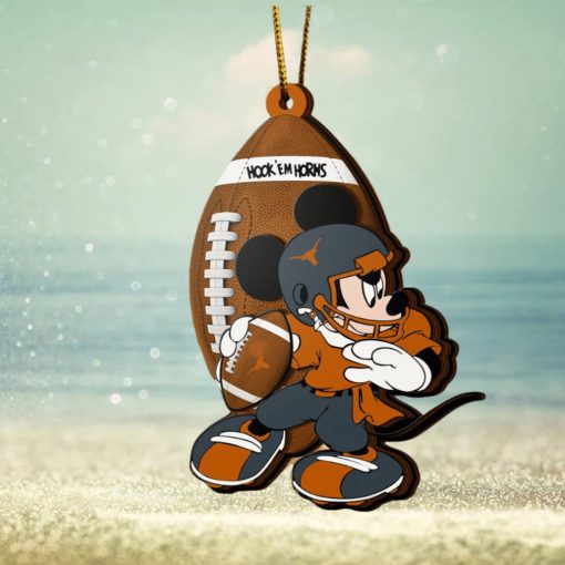 Ncaa Texas Longhorns Mickey Mouse Christmas Ornament