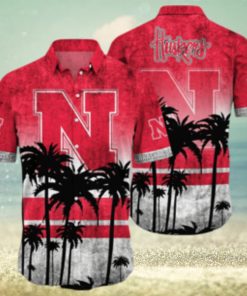 Nebraska Cornhuskers Logo Coconut Tropical Hawaiian Shirt Beach Gift For Fans