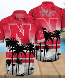 Nebraska Cornhuskers Logo Coconut Tropical Hawaiian Shirt Beach Gift For Fans