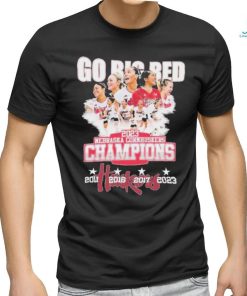 Nebraska Cornhuskers Women’s Volleyball Go Big Red Champions 2023 Shirt